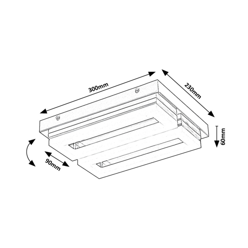 Rabalux - LED Laevalgusti vannituppa LED/24W/230V 4000K IP44