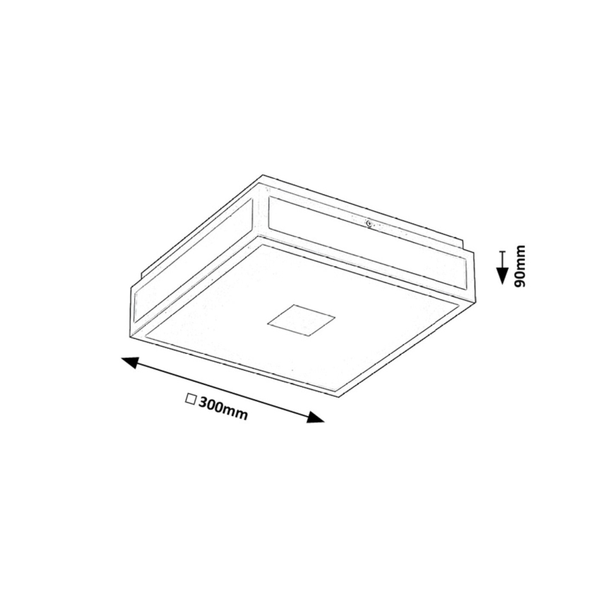 Rabalux - LED Laevalgusti vannituppa LED/18W/230V IP44 30x30 cm valge