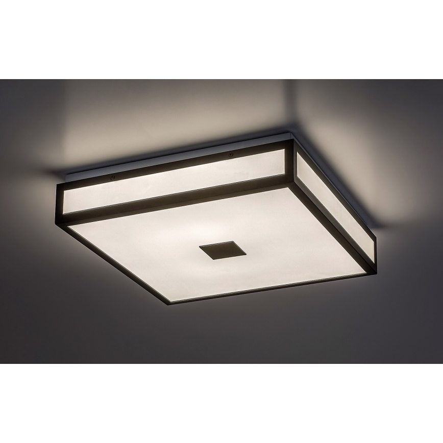 Rabalux - LED Laevalgusti vannituppa LED/24W/230V IP44 4000K 40x40 cm must