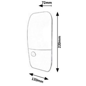 Rabalux - LED Anduriga seinavalgusti õue LED/11W/230V IP54 4000K