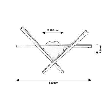 Rabalux - LED Laevalgusti 3xLED/25W/230V