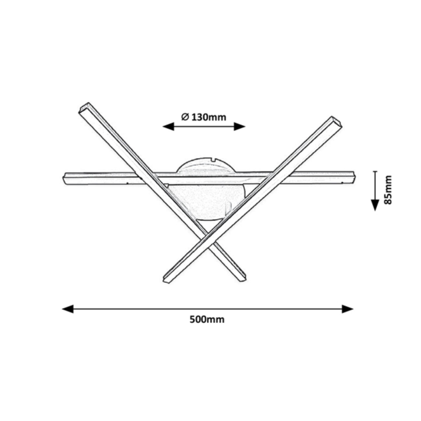 Rabalux - LED Laevalgusti 3xLED/25W/230V