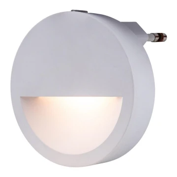 Rabalux - LED Öövalgusti anduriga LED/0,5W/230V 3000K d. 65 mm