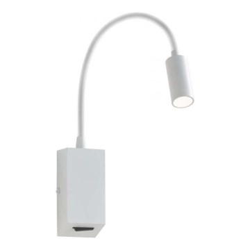 Redo 01-1193 - LED Paindlik väike lamp HELLO LED/3W/230V valge