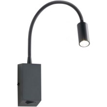Redo 01-1194 - LED Paindlik väike lamp HELLO LED/3W/230V must