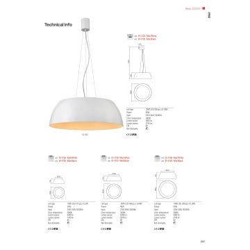 Redo 01-1732 - LED Lühter BLAIR LED/55W/230V 3000K valge