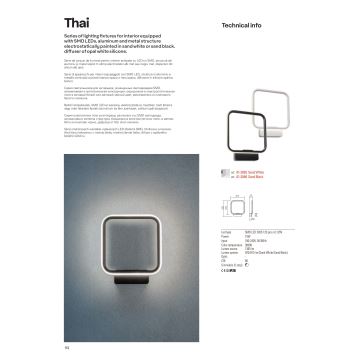 Redo 01-2098 - LED Hämardatav lühter THAI LED/66W/230V 3000K must