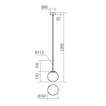 Redo 01-2623 - Lühter NIVA 1xE14/28W/230V