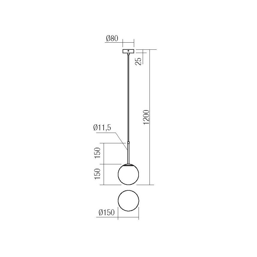 Redo 01-2623 - Lühter NIVA 1xE14/28W/230V