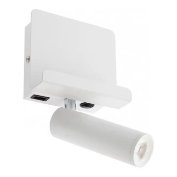 Redo 01-3083 - LED Kohtvalgusti seinale PANEL LED/3,5W/230V USB valge