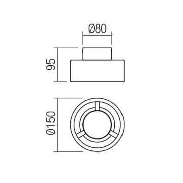 Redo 01-3096 - LED Laevalgusti PUNKT LED/6W/230V valge