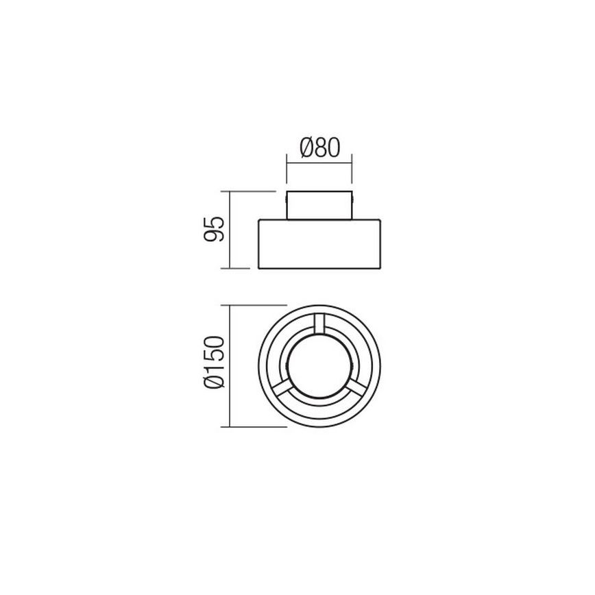 Redo 01-3097 - LED Laevalgusti PUNKT LED/6W/230V messing