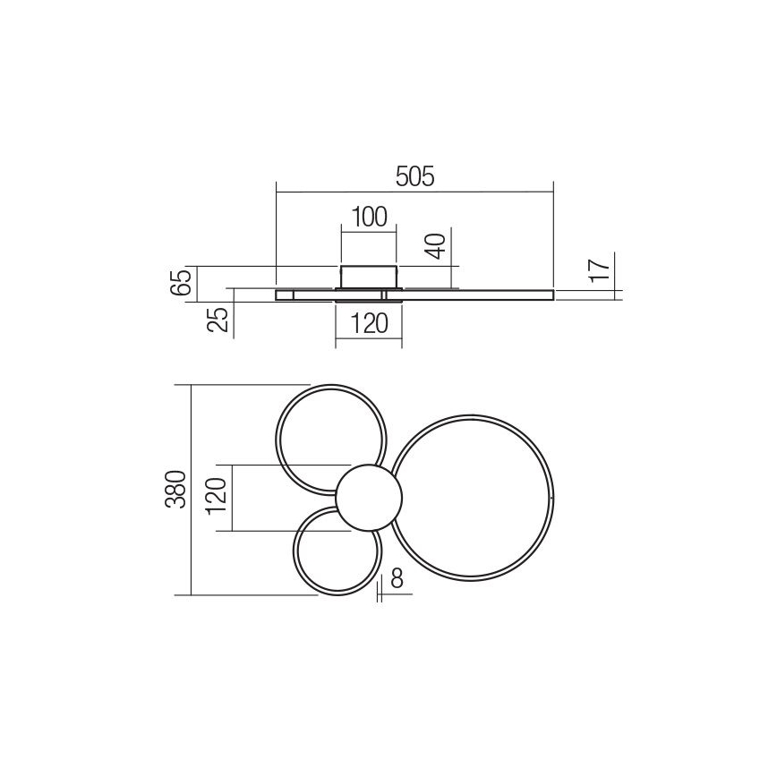 Redo 01-3105 - LED Laevalgusti ATOM LED/20W/230V