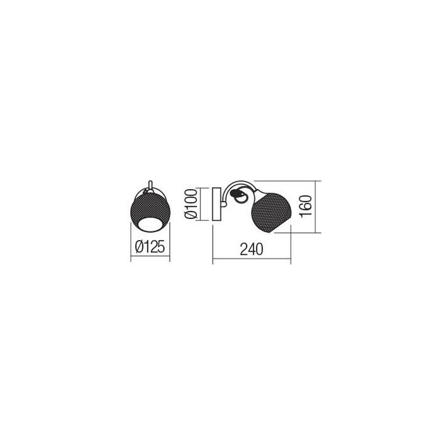 Redo 02-969 - Seinavalgusti ASPERA 1xE14/28W/230V must