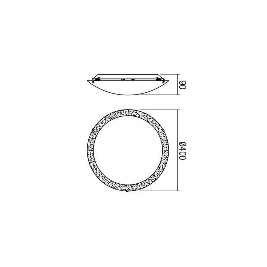 Redo 05-866 - LED Laevalgusti ARTEMIS LED/18W/230V d. 40 cm kuldne