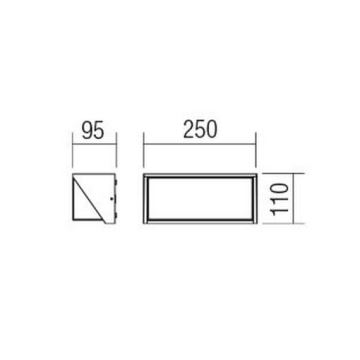 Redo 90237 - LED Väli seinavalgusti SPECTRA LED/16W/230V 3000K IP54 valge