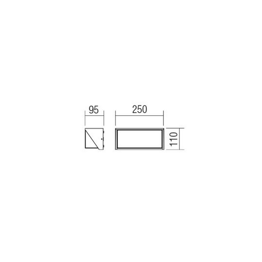 Redo 90237 - LED Väli seinavalgusti SPECTRA LED/16W/230V 3000K IP54 valge