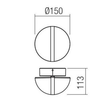 Redo 90364 - LED Väli seinavalgusti SIERRA LED/10,8W/230V IP54