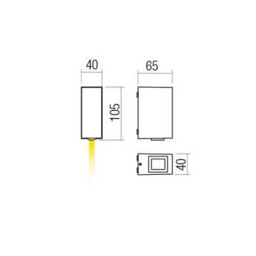 Redo 90418 - LED Väli seinavalgusti ACE LED/3,36W/230V 4000K IP54 pruun