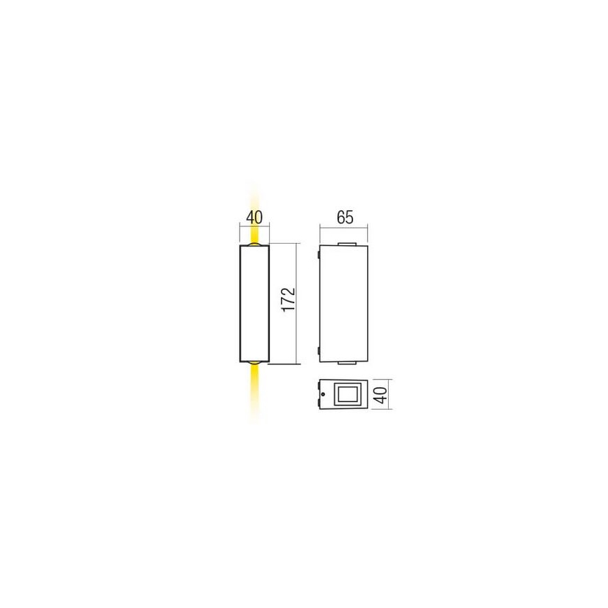 Redo 90422 - LED Väli seinavalgusti ACE LED/5,84W/230V 4000K IP54 antratsiit