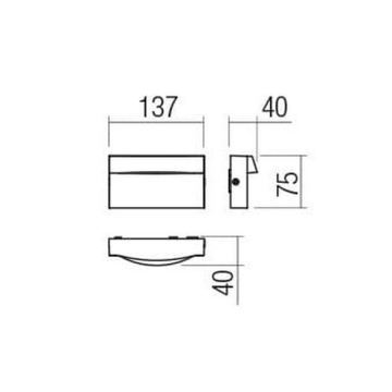 Redo 90425 - LED Väli seinavalgusti POLIFEMO LED/8W/230V IP65 valge