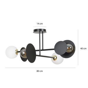 Ripplühter MINERVA 2xE27/15W + 2xE14/10W/230V must