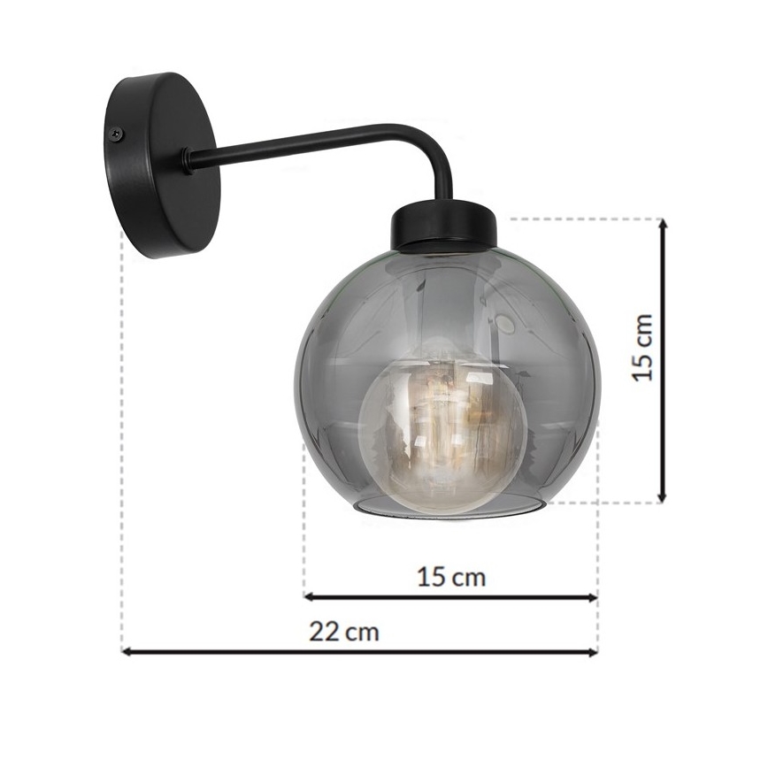 Seinavalgusti SOFIA 1xE27/60W/230V must