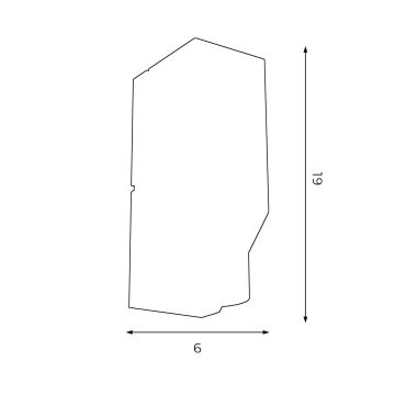 Seinavalgusti WALL 1xGU10/8W/230V must/vask