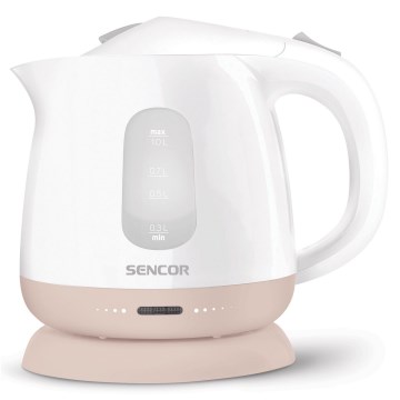 Sencor - Veekeetja 1 l 1100W/230V valge/roosa