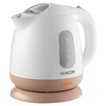 Sencor - Veekeetja 1 l 1100W/230V valge/roosa