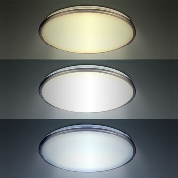 LED Hämardatav laevalgusti SILVER LED/24W/230V + Pult