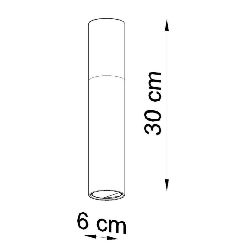 Laevalgusti PABLO 1xGU10/40W/230V valge/pöök