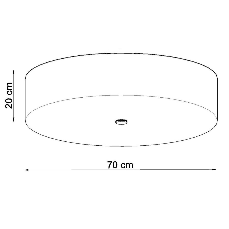 Laevalgusti SKALA 6xE27/60W/230V d. 70 cm valge