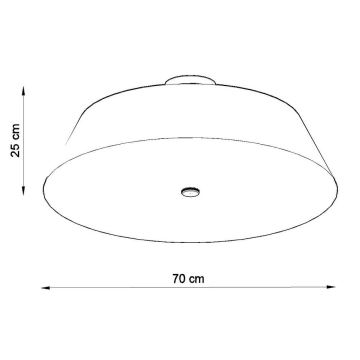 Laevalgusti VEGA 5xE27/60W/230V d. 70 cm valge