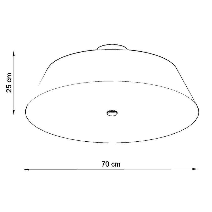 Laevalgusti VEGA 5xE27/60W/230V d. 70 cm valge