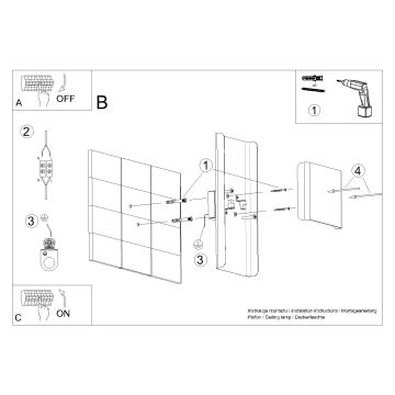 Seinavalgusti DURLIN 2xG9/8W/230V valge