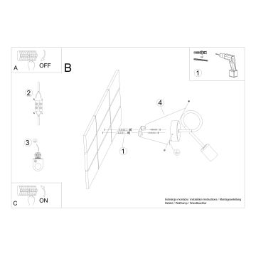 Seinavalgusti LOOP 1xE27/15W/230V valge