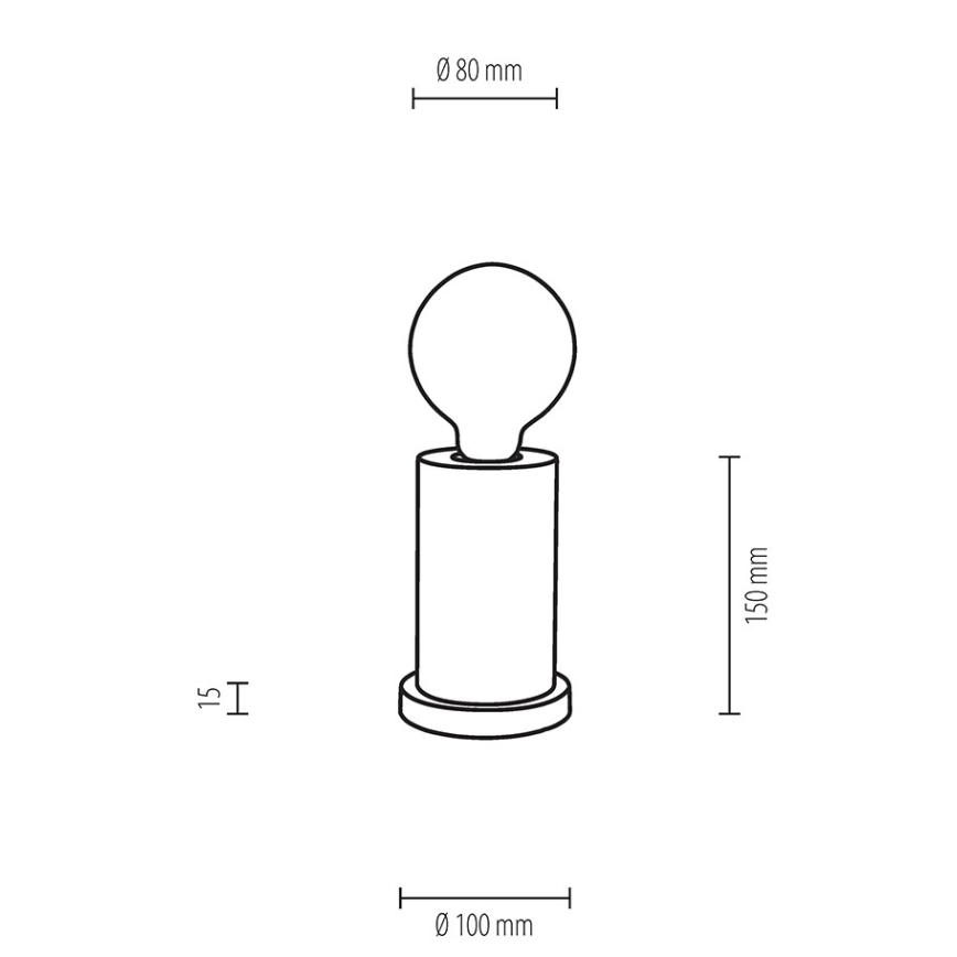 Laualamp TASSE 1xE27/25W/230V pöök - FSC sertifitseeritud