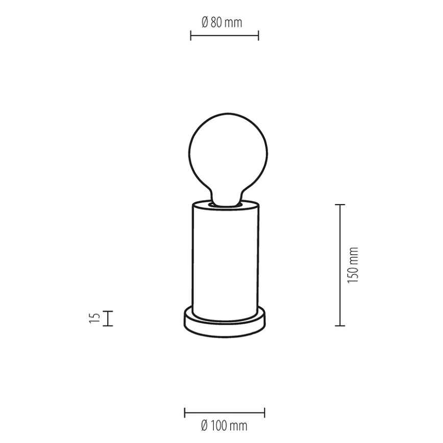 Laualamp TASSE 1xE27/25W/230V pöök - FSC sertifitseeritud