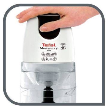 Tefal - Minilõikur 500 ml MASTERCHOP XL 500W/230V valge