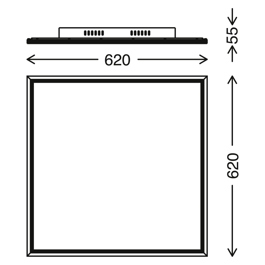 Telefunken 3010-06TF - LED Hämardatav paneel LED/36W/230V + Pult 3000-6000K