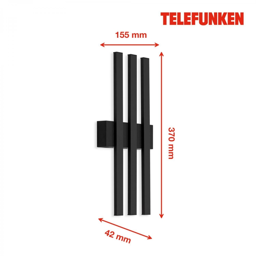 Telefunken 313305TF - LED Väli seinavalgusti 3xLED/4W/230V IP44