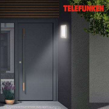 Telefunken 313604TF - LED Väli seinavalgusti LED/16W/230V IP44 hõbedane