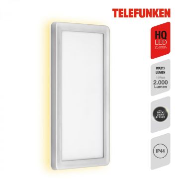 Telefunken 313604TF - LED Väli seinavalgusti LED/16W/230V IP44 hõbedane