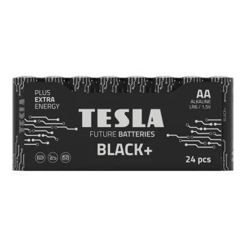 Tesla Batteries - 24 tk Alkaline patarei AA BLACK+ 1,5V 2800 mAh