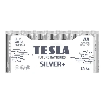 Tesla Batteries - 24 tk Alkaline patarei AA SILVER+ 1,5V 2900 mAh