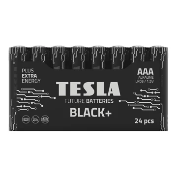 Tesla Batteries - 24 tk Alkaline patarei AAA BLACK+ 1,5V 1200 mAh