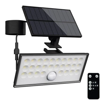 Top Light - LED Päikesepaneeliga seinaprožektor anduriga HELEON VARIO LED/8W/3,7V IP65 4000K + kaugjuhtimispult