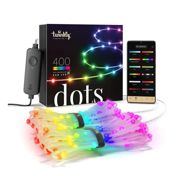 Twinkly - LED RGB Väli Hämardatav riba DOTS 400xLED 20 m IP44 Wi-Fi