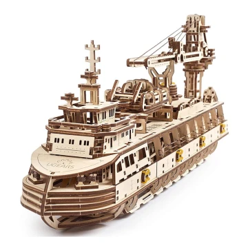 Ugears - 3D puidust mehaaniline pusle Uurimislaev